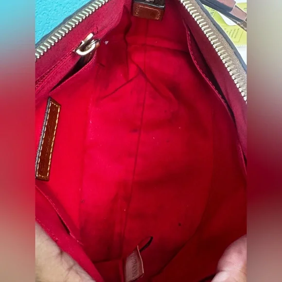 Dooney & Bourke Ostrich Ruby Crossbody Bag - Picture 10 of 13